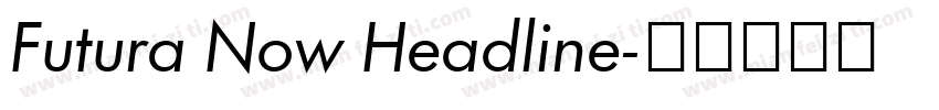 Futura Now Headline字体转换